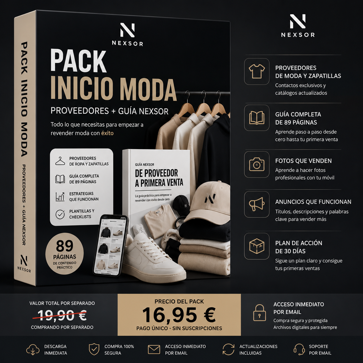 Pack Inicio Moda — Proveedores + Guía NEXSOR